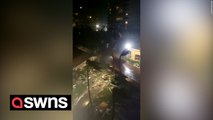 Video shows debris scattered as Hurricane Otis makes landfall near Acapulco