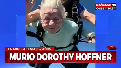 Falleció Dorothy, la mujer más veja en tirarse en paracaídas