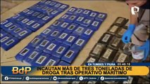PNP y la Marina de Guerra decomisan más de tres toneladas de cocaína en Tumbes y Piura