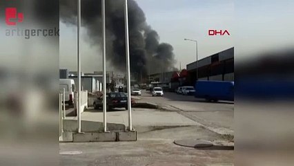 Ankara'da atık ayrıştırma merkezinde yangın