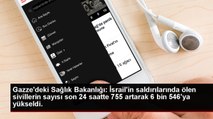 Gazze'deki Sağlık Bakanlığı: İsrail'in saldırılarında ölen sivillerin sayısı son 24 saatte 755 artarak 6 bin 546'ya yükseldi.