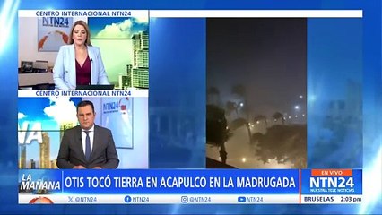 Se registran varios daños en Acapulco luego de que Otis tocara tierra convertido en un poderoso huracán de categoría 5