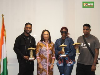 La ministre Françoise Remarck reçoit les lauréats de la 1ʳᵉ édition des Trace Music Awards 2023