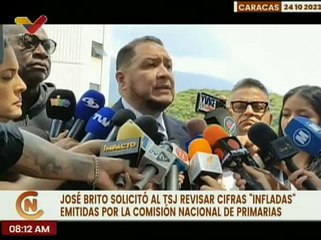 Dip. José Brito hace llamado al TSJ para revisión de cifras de las primarias considerándolas fraude