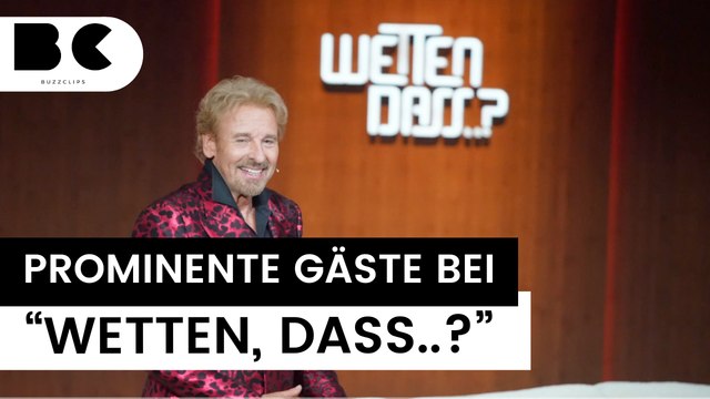 Superstars in letzter Folge Wetten, dass..? mit Thomas Gottschalk