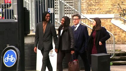 Bianca Williams and Ricardo dos Santos arrive at Met hearing