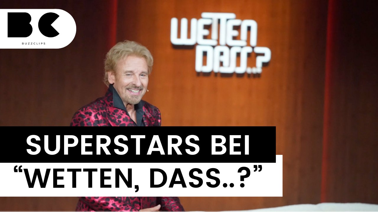 Thoma Gottschalk feiert letzte Folge 'Wetten, dass..?' mit Superstars