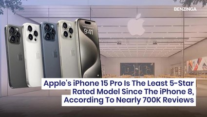 Apple's iPhone 15 Pro Is The Least 5-Star Rated Model Since The iPhone 8, According To Nearly 700K Reviews