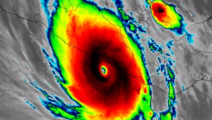 Infrared satellite shows ‘extremely dangerous’ Hurricane Otis making landfall in Mexico