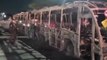 Buses and vehicles torched by Brazilian gangs in retaliation for killing of paramilitary leader