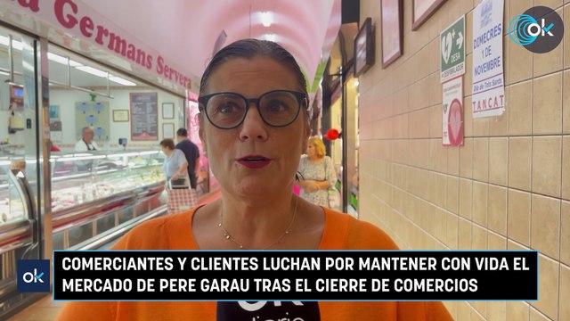 Comerciantes y clientes luchan por mantener con vida el mercado de Pere Garau tras el cierre de comercios