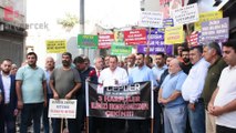 Mersin esnafından zincir market ve AVM protestosu:  'Üç harfliler elinizi ekmeğimizden çekin'