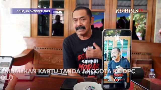 FX Rudy Minta Gibran Mundur dan Kembalikan KTA PDIP Usai Jadi Bacawapres Prabowo