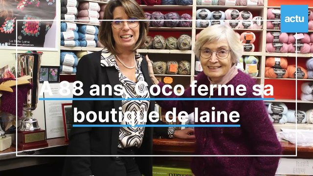 A 88 ans, Colette Bissonnier ferme son magasin de laine au Mans, après 74 ans de commerce