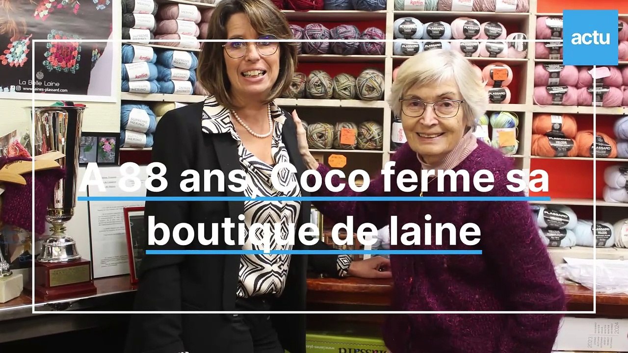 A 88 ans, Colette Bissonnier ferme son magasin de laine au Mans, après 74 ans de commerce