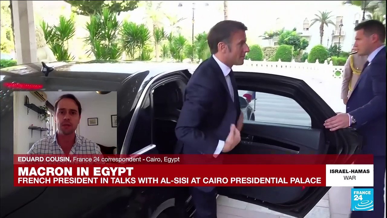 France's Macron in Egypt to meet Sisi for talks on Gaza