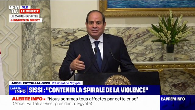 Abdel Fattah al-Sissi: L'actuelle crise ne peut pas s'élargir et englober d'autres régions