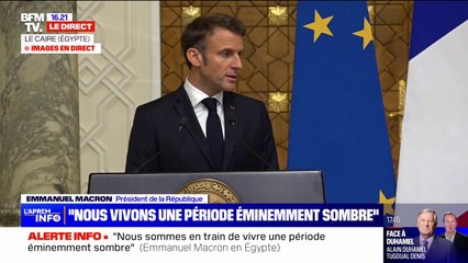 Israël/ Gaza: "La France ne pratique pas le double standard" affirme Emmanuel Macron