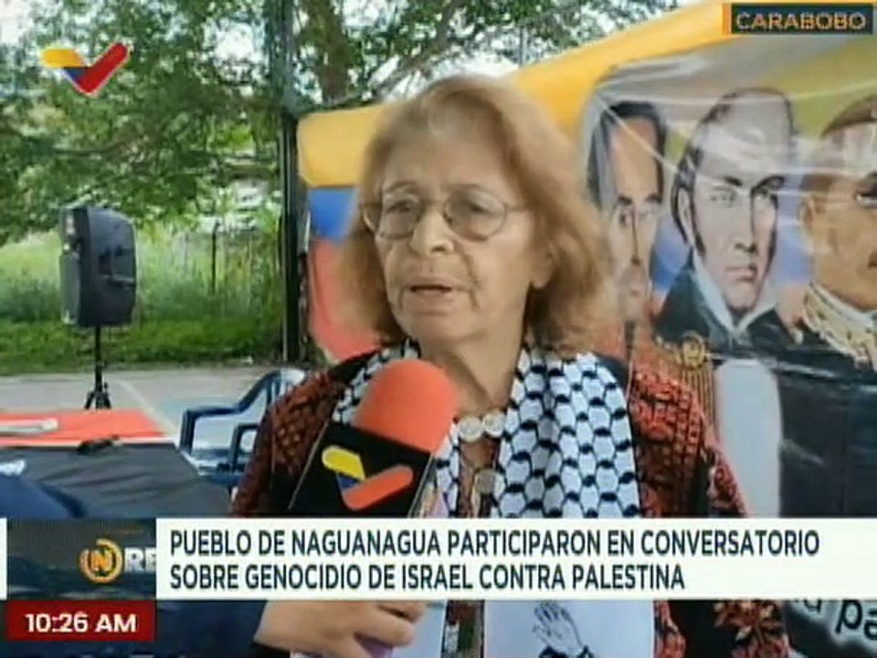 Conversatorio sobre el genocidio de Israel contra Palestina para concientizar al pueblo de Carabobo