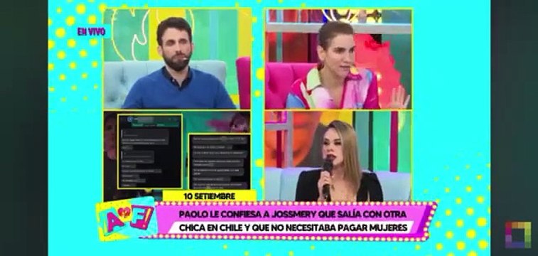 Jossmery revela reiteradas infidelidades de Paolo Hurtado hacia Rosa Fuentes