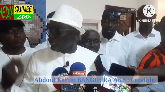 Congrès Électif FGF : L'ancien international Guinéen Abdoul Karim Bangoura AKB a déposésa candidature au poste de président, voici sa première réaction.