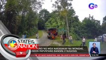 Truck na puno ng mga nakasakay na Monghe, dumausdos papuntang bangin; 2 sugatan | SONA