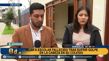 Escolar muere tras sufrir un golpe en la cabeza en colegio de Surquillo