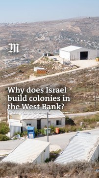 Why does Israel build colonies in the occupied West Bank?