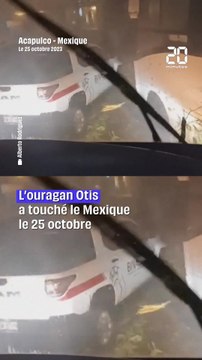 Pluies torrentielles, rafales de vent... Les images de l'ouragan Otis au Mexique #short