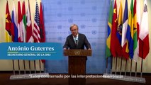 Guterres asegura que no justificó los actos de jamás: 