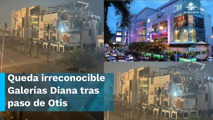 Huracán Otis arrasa con Galerías Diana en Acapulco
