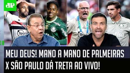 DEU TRETA! "CALA A BOCA! VOCÊ TÁ DE SACANAGEM!" MANO A MANO de Palmeiras x São Paulo FERVE DEBATE!