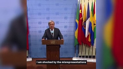 BM Genel Sekreteri Guterres, İsrail'in tepkisi üzerine açıklama yaptı
