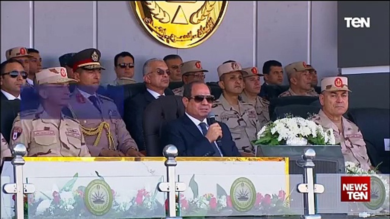 أبرز رسائل السيسي خلال تفتيش الحرب