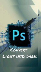 How to convert image from light to dark mode in Photoshop
