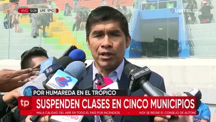 Por ley edil determinan suspender clases en cinco municipios del Trópico