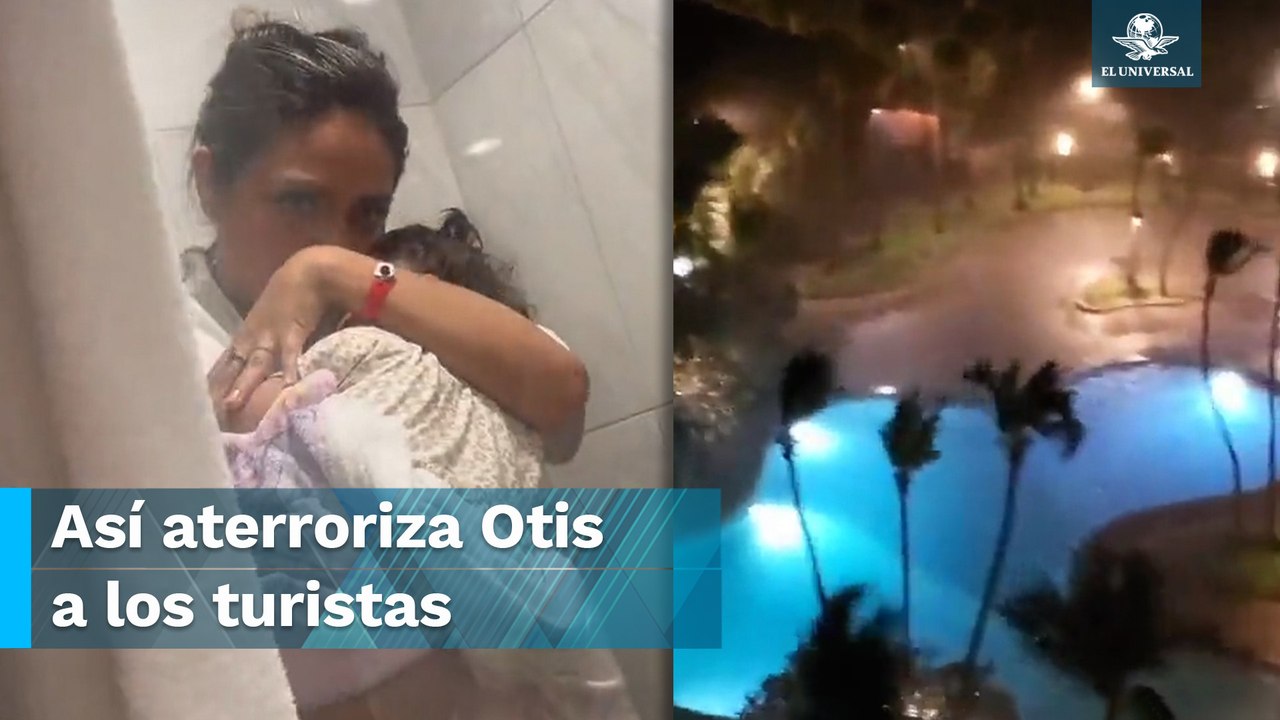 El terror en el piso 8 que dejó el impacto del huracán Otis en Acapulco