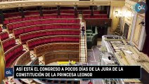 Así está el Congreso a pocos días de la jura de la constitución de la Princesa Leonor