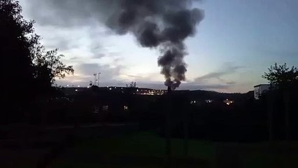 Lorry fire on the M2 between Chatham and Strood
