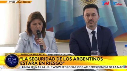 Una por una, las razones que delineó Bullrich en su conferencia en la que apoyó a Milei