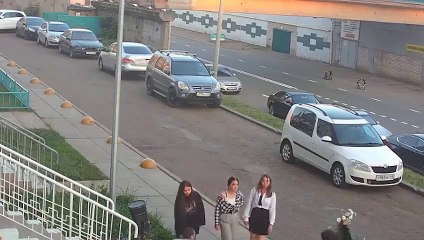 Cogner une poubelle pour briller aux yeux des filles... raté