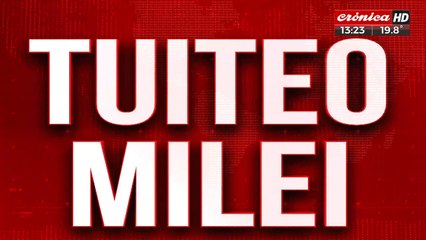 El insólito tuit de Milei tras el apoyo de Patricia Bullrich