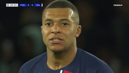 Frappe de loin de Kylian Mbappé ! - Paris-SG / AC Milan - Ligue des Champions 2023-24 (J3)