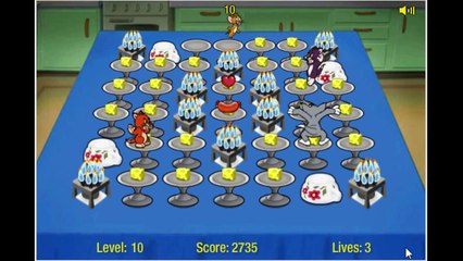 Tom and Jerry Show Cartoon Animation Food Free-For-All Game Play Walkthrough