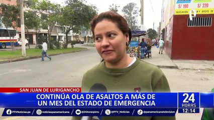 SJL: Ola de asaltos atemoriza vecinos a pesar de las medidas de emergencia