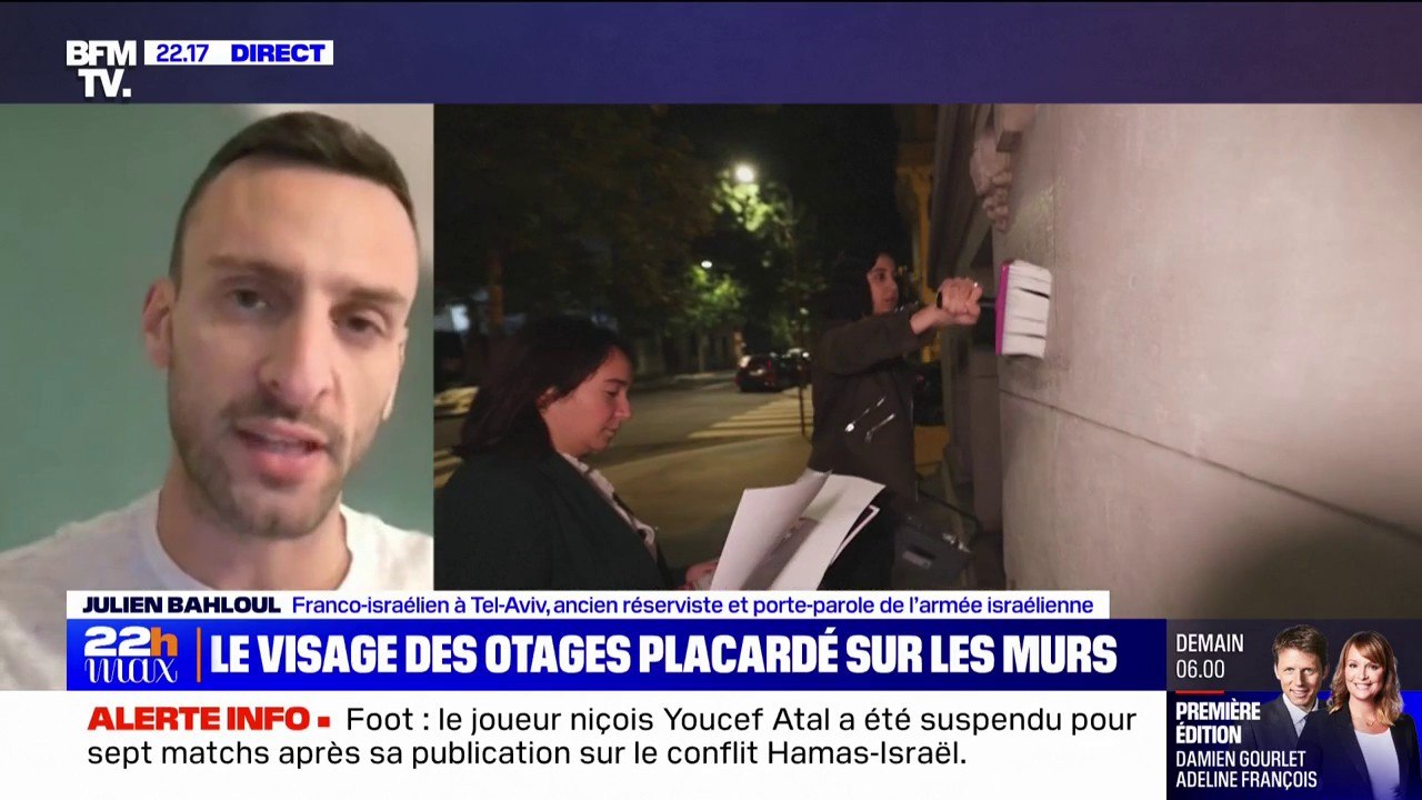 Portraits d'otages arrachés: "On parle de civils, pas d'objectifs militaires, le sujet ne devrait pas faire débat", pour Julien Bahloul (ancien porte-parole de l'armée israélienne)