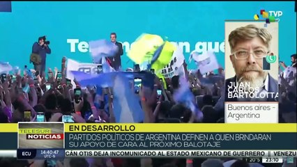 En Argentina los partidos políticos adoptan posturas de cara al balotaje
