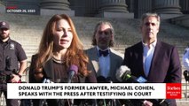Former Trump Attorney Michael Cohen Holds A Press Conference After Testifying In Trump Trial: 'I Saw A Defeated Man'