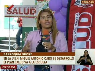 Caracas | Más de 1.200 niños y jóvenes fueron atendidos en el Plan Salud va a la Escuela