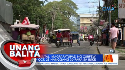 Negros Oriental, magpapatupad ng curfew simula sa Oct. 28 hanggang 30 para sa BSKE | UB